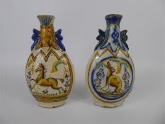 A Pair of 19th Century Spanish Majolica Vases