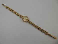 A Vintage 9ct Gold Avia Cocktail Watch