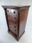 An Antique Mahogany Wellington Chest