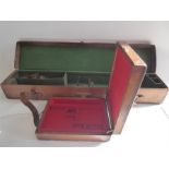 A Vintage "Webley" Oak Pistol Case.