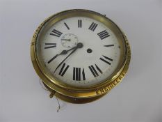 Nauticalia - Antique Brass Ship's Clock