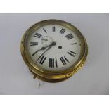 Nauticalia - Antique Brass Ship's Clock