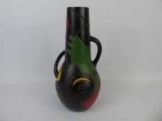 A Brentleigh Ware Cuba Cubist-style Vase.