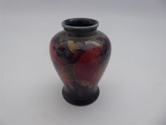 William Moorcroft 'Pomegranate' Squat Baluster Vase