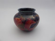 William Moorcroft 'Pomegranate' Squat Wide Vase