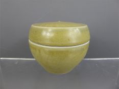 David Leach (1911-2005) Green Glazed Pot and Cover