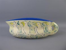 A Cream-Glazed Studio Pottery Jug