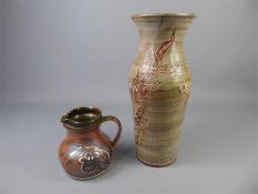 A Campden Pottery Tapered Vase