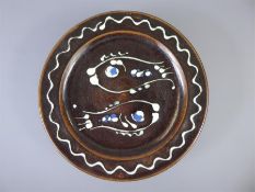 Ray Finch (1914-2012) Winchcombe Wood-fired Stoneware Charger,