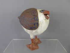 Susan Davis Wacky Sandy Seagull Pottery Bird Sculpture