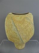Chris Carter (born 1945- ) Oxidised Footed Vase