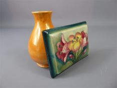 A Moorcroft Burslem Orange Lustre Vase