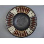 A Brown Glazed Studio Pottery Bowl