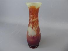 A French Ors Cameo Glass Vase