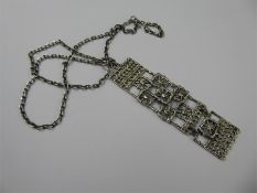 Pentti Sarpeneva Finland Silver Necklace and Pendant