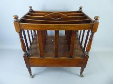 A Mahogany Book Stand on Casters