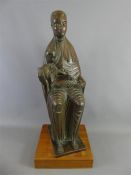 A Composite Bronze-Style Madonna and Child Figure