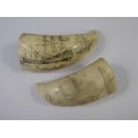 Marine Ivory Scrimshaw