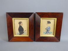 A Pair of Georgian Portrait Miniatures