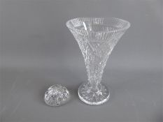 A Waterford Crystal Lismore Vase