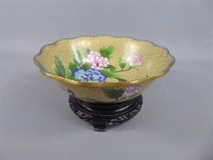 A 20th Century Chinese Cloisonne Fruit Bowl