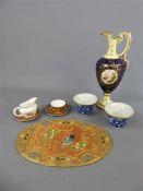 Royal Crown Derby Miniature Teacup, Saucer and Cake Plate