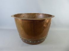 A 19th Century Large Industrial Copper Bowl/Planter