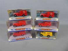 A Collection of Six Matchbox Dinky Toy Vans