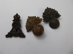 WWII Economy Issue Royal Fusiliers Cap Badge