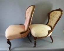 An Antique Button Back Nursing Chair