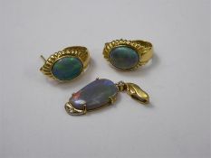 An 18ct Opal and Diamond Pendant