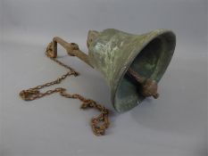 An Antique Cast Bronzed Bell