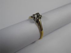 An Antique 18 ct Yellow Gold Diamond Ring