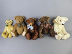 A Collection of British Mohair Teddy Bears