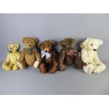 A Collection of British Mohair Teddy Bears