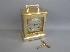 A Brass Elliott London Bracket Clock