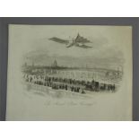 The Aerial Steam Carriage circa 1843 Unused Double Page Letterhead