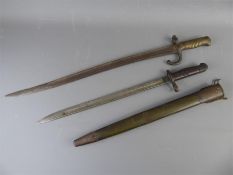 A WWI US Military Issue Bayonet and Scabbard dated 1918
