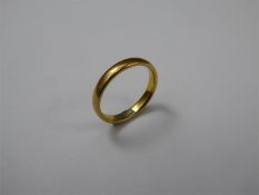 A 22 ct Yellow Gold Wedding Band