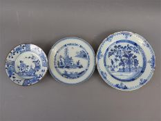 An 18th Century Blue and White Delft Plate