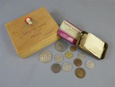 Two boxes of All-world Coins and Bank Notes