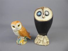 A Pair of Vintage Beswick Owls,