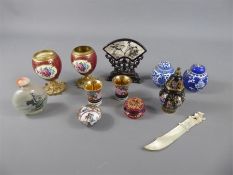 A Quantity of 20th Century Miniature Chinese Items