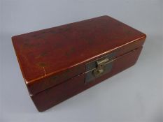 A Chinese Red Lacquer Box