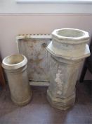 Two Pottery Chimney Pots