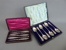 A Set of Six Silver Coffee-spoons