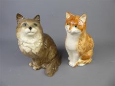 Two Figures of Cats, one being Beswick