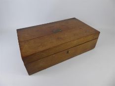 A Victorian Mahogany Campaign Writing Slope