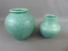 Two Royal Lancastrian Pottery Vases