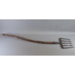 A 9th Century Hand-Forged Wrought Iron Eel/Lamprey Spear